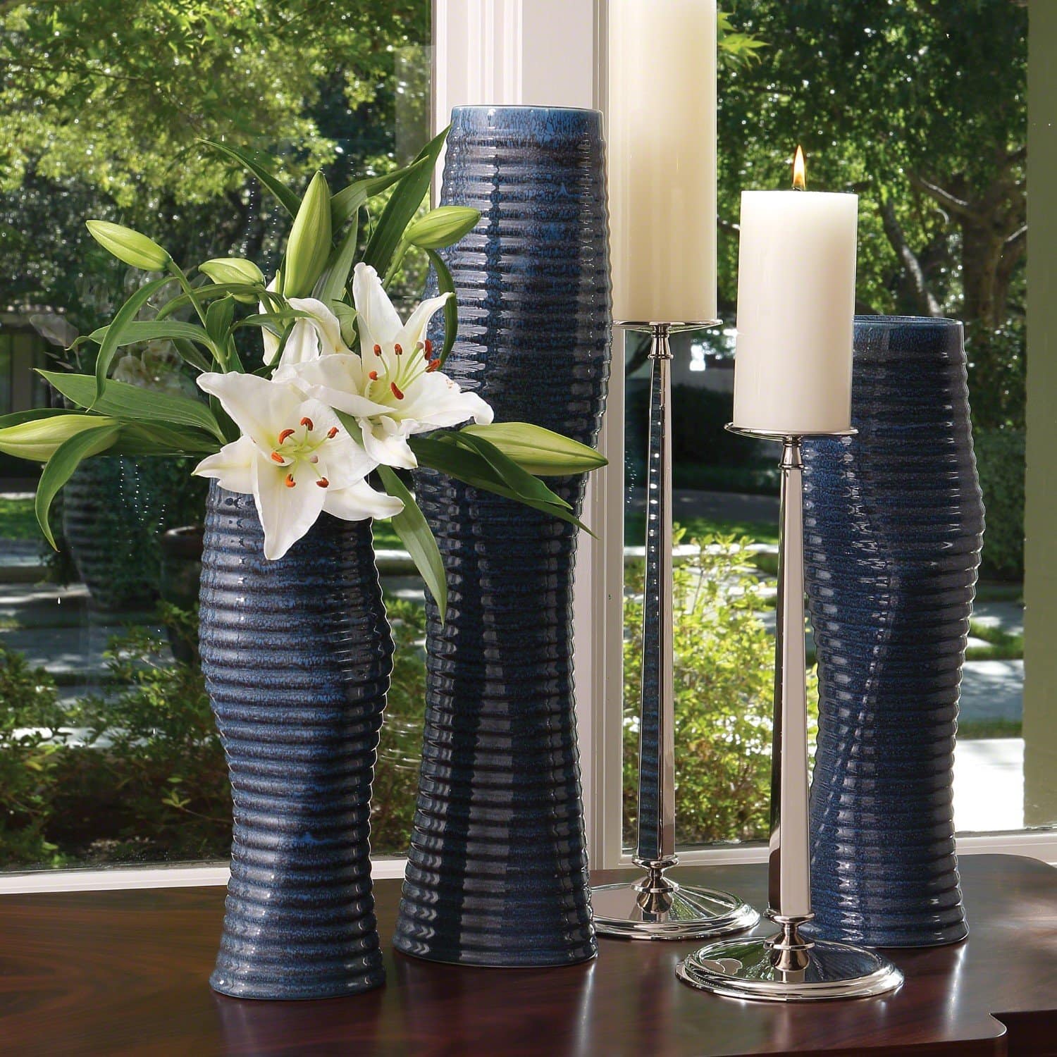 Skyscraper Vase Ocean Medium