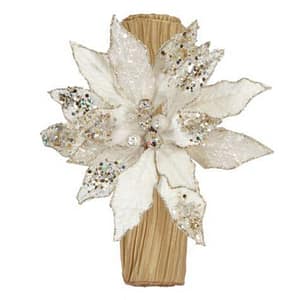 Poinsettia napkin ring