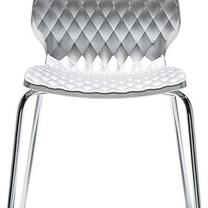 Double bouble silver dining chair