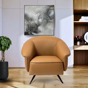 Pecan Armchair-Brown