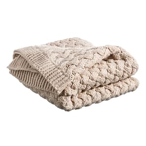 Tile Blanket-Light Brown