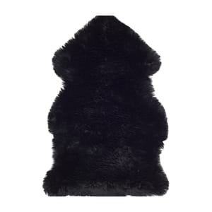 Sheepskin Carpet-3X5 Midnight Black