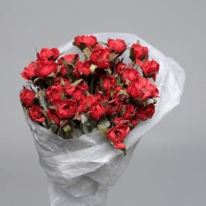 Theshowroom Furniture Red Mini Rose Flower