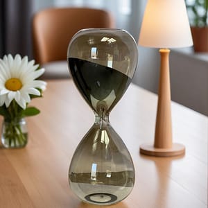 Grey Hourglass Sculpture