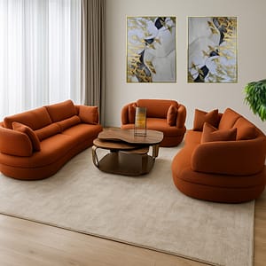 Toffee candy sofa set