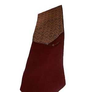Brown jacquard table runner
