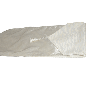 Cream Jaquard table runner