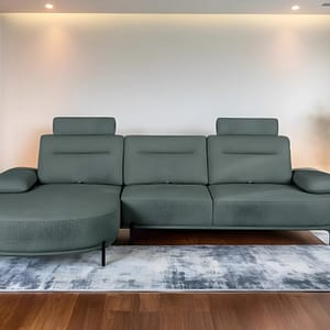 Theshowroom Furniture Dove Sectional Sofa Dark Grey
