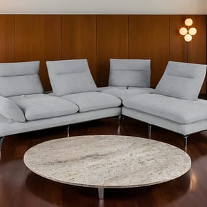 Theshowroom Furniture Duo Sectional Sofa Light Grey