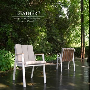 Leather Outdoor Armchair