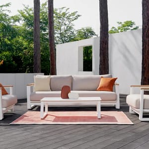 Leather Outdoor Sofa Set