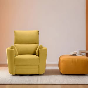 Theshowroom Furniture Primrose Armchair Yellow | Swivel Chair