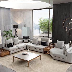 Theshowroom Furniture Puzzle Sectional Sofa