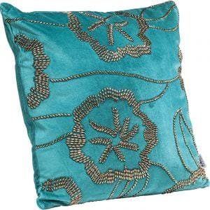 Poppy Blue Pillow