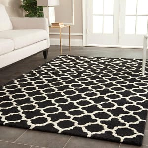 Cambridge Carpet-8X10 Black/Ivory