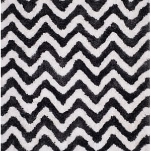 Barcelona Shag Carpet-8X10 Ivory Rust