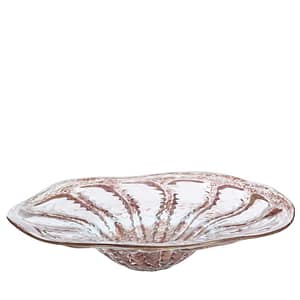 Pink Glass Deco Tray-Large