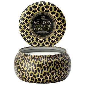 Voluspa Vervaine Olive Leaf Boxed Scallop Candlepot