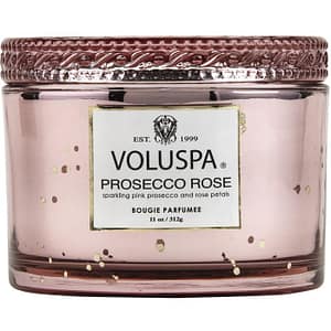 Voluspa Prosecco Rose Boxed Scallop Candlepot