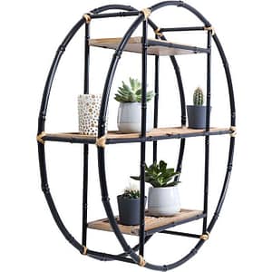 Wall Shelf Jungle Bamboo Black 60cm