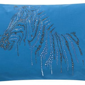 SPARKLING ZEBRA PILLOW