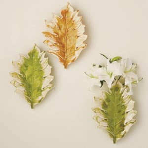 Tree Leaf Wall Plaque-YELLOW
