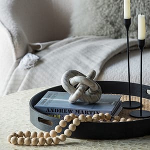 Cream Knot Sculpture