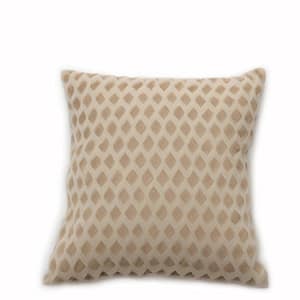 CRUMPLED THROW PILLOW-BEIGE