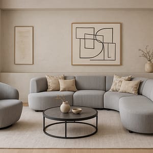Taupe luz sofa set