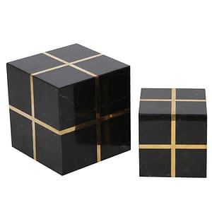 TheShowroom Furniture Cube Sculpture-BLACK