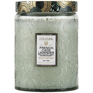 Voluspa French Cade Lavender Glass Jar