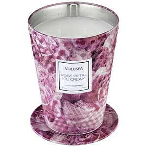 Voluspa Rose Petal Ice Cream Scented Candle