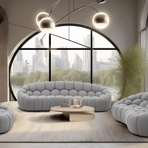 Rus Sofa Set-BEIGE