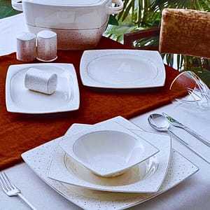Luna square dinnerware