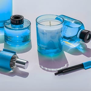 Ladenac set OASIS AL THAKIRA dark blue candle 30cl. DIF.150ml. CERAMIC