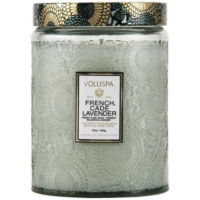 Voluspa French Cade Lavender Glass Jar