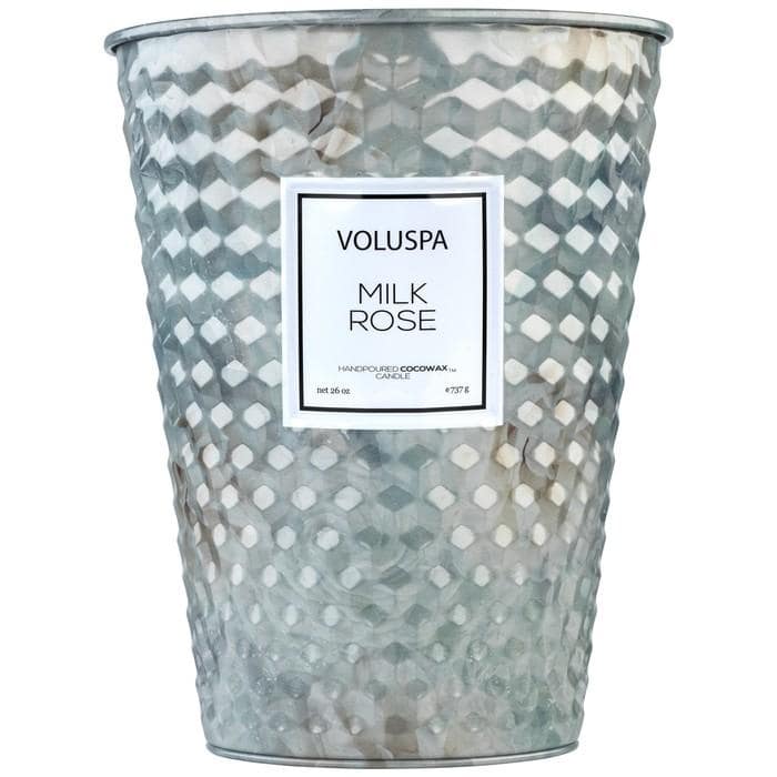Voluspa Milk Rose Wick Scented Candle - Image 2